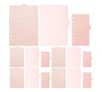 3 Ensembles Intercalaires de Classeur Rose Pp Réutilisables, 6 | Séparateurs Imperméables, Usage t Bureau, Format A5 A6, Lot Pratique pour Cahiers