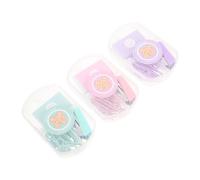 3 Ensembles Kit Agrafeuse de Bureau Compacte en Plastique | Agrafes Colorées, Reliure Multi-usages, Clips Réutilisables, Fournitures Scolaires, Lot Pratique
