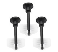 3 ensembles Kit de Remplacement, Tiges et Joints noirs | ABS, Débit Stable et Dérivation Fiable, pour Douche, Rénovation ou Réparation DIY