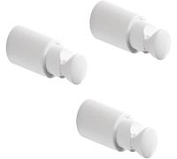 3 étagères de Support Mural pour radiateurs sèche-Serviettes et Tubes horizontaux, capacité de Charge jusqu'à 90 kg. Système Anti-décrochage avancé. Diamètre des Tubes de Ø15 à 28 mm - Blanc