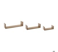 5five – Lot de 3 étagères murales Fixy – Effet bois naturel MDF bois clair