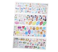 3 Feuilles Autocollant Mural Lettres Chiffres et Motifs en Pvc | Détachement Facile, Disposition Flexible, Usage Bureau et Au-dessus des Bureaux