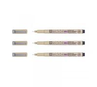 3 Feutres Pigma Micron 003 Sakura Pointe Extra Fine 0.15mm Noir