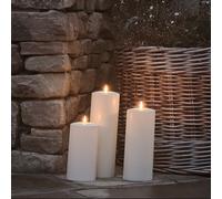 3 Grandes Bougies d'Extérieur à LED TruGlow®