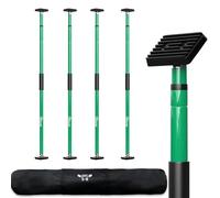 3-H Etai Telescopique Reglable 165-290 cm,Tout Acier Épais, Vert-4pcs | Type Rotatif, Étai de Soutien Télescopique pour Plafond Montage,Plaque de Plâtre, Cadre de Porte,