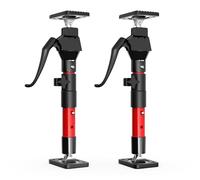 3-H Etai Telescopique Reglable 2pcs 32-50 cm, Étai de Porte en Acier | Charge Max 50kg | Étai de Soutien Télescopique pour Cadre de Porte, Installation d'armoire Bricolage
