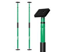 3-H Etai Telescopique Reglable 2pcs, Extensible de 165 à 290 cm, |Nouveau Type Rotatif | Étai de Porte,Étai pour Plafond, Étai de Soutien Télescopique pour Montage Plaque de Plâtre,Vert