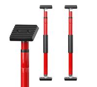 3-H Etai Telescopique Reglable 70-110cm,Tout Acier Épais,Rouge-2pcs | Type Rotatif, Étai de Soutien Télescopique pour Plaque de Plâtre, Cadre de Porte, Installation d'armoire Diy,