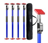3-H Set de 4 Etai Telescopique Reglable 75-133cm, Étai de Porte Tout Acier Épais | Charge Max 75kg | Étai de Soutien Télescopique pour, Plaque de Plâtre, Cadre de Porte, Installation d'armoire