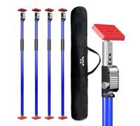 3-H Set de 4 Etai Telescopique Reglable, Extensible 110-195cm |Tout Acier Épais | Charge Max 75kg | Étai de Soutien Télescopique pour Plafond Montage, Plaque de Plâtre, Cadre de Porte, Armoire