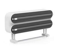 3 in 1 Derouleur Film Alimentaire avec Porte Sopalin Cuisine, Distributeur Film Alimentaire, Magnétique Distributeur Papier Aluminium et Film avec Coupeur (Noir)
