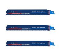 3 Lames scie sabre BOSCH EXPERT 2608900369 Carbure Endurance Métal 225mm