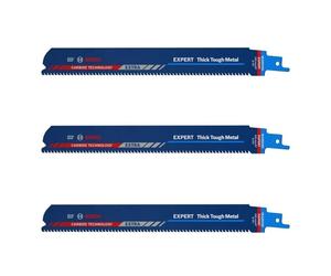 3 Lames scie sabre BOSCH EXPERT 2608900369 Carbure Endurance Métal 225mm