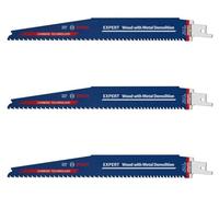 3 Lames scie sabre BOSCH EXPERT 2608900399 Carbure Démolition Bois et Métal 225mm