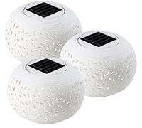 3 lampes à LED solaires Méditerranée [Lunartec]