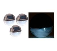 : 3 lampes à LED solaires pour clôture & escaliers