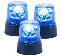 3 lampes gyrophare bleu à LED [Lunartec]