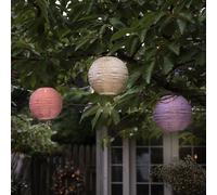 3 Lampions Solaires Pastel en Tyvek