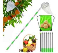 3 M Cueille Fruit Telescopique, Cueilleur de Fruits Amovible, Ramasse Fruits Telescopique, Perche Cueille Fruits Telescopique, Cueil