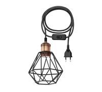 3 m de câble textile RETRA Vintage prise interrupteur bronze cage-écran