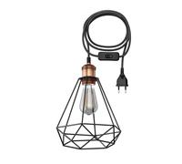 3 m de câble textile RETRA Vintage prise interrupteur bronze cage-écran +