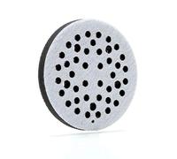 3 m Nettoyer ponçage doux Disc Pad 20428, crochet et boucle de fixation, 7,6 cm de diamètre x 1,9 cm d'épaisseur, 6 trous (lot de 1), 5" Diameter x 0.50" Thick, Noir, 1