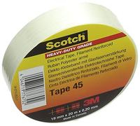 3 m Scotch 451920 en fibre de verre renforcé Polyester ruban adhésif 19 mm x 20 m - Transparent 0,2 mm (lot de 20)