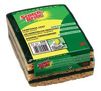 3 M Scotch-Brite 282389 Scotch-Brite éponge de nettoyage, 740, 131 mm x 88 mm, jaune/vert (Lot 10)