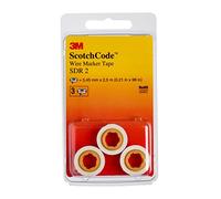 3M ScotchCode SDR-2 Rouleaux de recharge de marqueurs de câbles, chiffre 2, pack de 3 x10 morceau