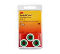 3M ScotchCode SDR-3 Rouleaux de recharge de marqueurs de câbles, chiffre 3, pack de 3 x10 morceau