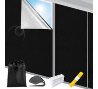 3 m x 1,45 m - Protection Solaire intérieure pour fenêtre - sans perçage - Film occultant Thermique - Vendu au mètre - pour Chambre à Coucher - Film occultant