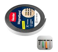 3 m x 15 mm Ruban Magnétique Adhésif Puissant, Bande Magnétique Autocollante avec Haute Force d’Adhérence pour Bricolage et Organisation, pour Bois, Plastique et Métal, Bande Aimantée Adhésive