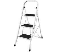 3 marches Marchepied pliable Escabeau léger Étapes antidérapantes pour le nettoyage de la cuisine au bureau Décoration Peinture