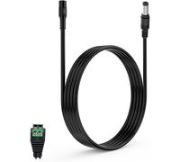 3 Mètre Câble D'Extension LED,Compatible avec Les Bandes LED Govee,Caméra WiFi TAPO,Reolink,Routeurs TP-Link,NETGEAR Orbi-5V/9V/24V,5.5 x 2.1 mm,Femelle À Mâle Connecteurs LED