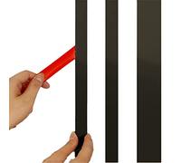 3 mètres Carrelage Autocollante Ruban Adhésif Décoratif, Moulure autocollante , Étanche Joint Ligne Bande, Bordure de plafond, pour Sols, Murs, Plafonds,P(Size:Width 1.5cm/0.6inch ,Color:Noir brossé)