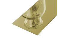 3 mètres Flexible Moulure murale en acier inoxydable garniture métallique Auto-Adhésive Moulure Murale Garniture pour Mur Miroir Meubles Porte Armoire(Size:Width 7cm/2.75inch,Color:Or brillant)