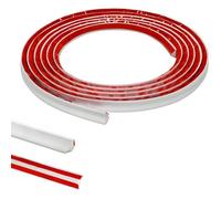 3 Mètres PVC Joint d'Étanchéité Autocollant Bordure de Finition Plan de Travail Cuisine Angle Mur,12mmx6mm Blanc