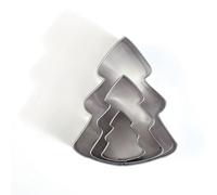 3 Mini Emporte-Pieces Inox Sapins