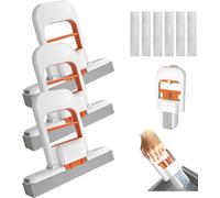 3 Mini Foldable Desktop Mop, Serpillère Autonettoyante Portable, Mini Balai À Éponge, Serpillère De Bureau Essorage avec Têtes Éponge De Rechange pour Cuisine, Bureau, Salle Bain, Voiture, Fenêtre