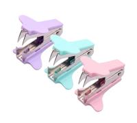 3 Mini Ôte-Agrafes Bureau, Extracteur d'Agrafes Portable, Couleurs Macaron | Lot de 3 Mini Extracteurs d'Agrafes Portables en Métal et PP Poignée Extra Large Ergonomique, Anti Déchirure, Macaron