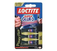 Colle - LOCTITE - Super GLUE 3 Power Flex - 3 Mini tubes - 3x1g - Colle instantanée puissante