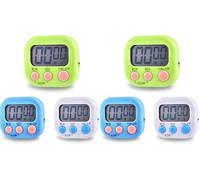3 Minuteur de Cuisine Magnétique, Timer Enfant avec Grand écran LCD, Minuterie Réglable Chronomètre Digital, Compte à Rebours, pour Cuisson Douche Sport Apprentissage (Lot de 2)