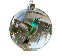 3 Ornement de Noël en Acrylique Transparent de Fabrication Artisanale, décoration Suspendue pour Arbre Festif, Oiseau de Vacances, Boules en Acrylique