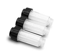 3 Pack Filtre à eau avec insert de filtre (5.731-050.0) pour tous les nettoyeurs haute pression Karcher avec raccord d'eau 3/4" comme compatible avec les nettoyeurs haute pression 4.730-059.0