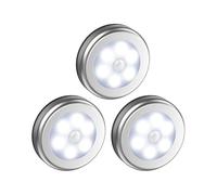3 Pack Motion Sensor Light, Cordless Battery-powered Light, Automatic Night Light with 3m Adhesive Pads/YY