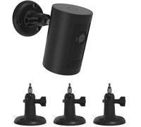 3 Pack Stick Up Cam/Pro/Indoor Cam/Wyze Cam/Eufy Cam/Arlo Camera Mount, Compatible with All Cameras with Standard 1/4 Threaded Holes (Black)