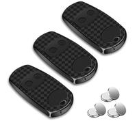 3 Pack Telecommande Came Compatible avec TOP432EE/TOP432EV/TOP432NA, Télécommande Portail Universelle 433,92 MHz, Émetteur Radio 2 Canaux pour Porte de Garage et Portail Automatique (Noir003)