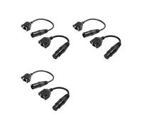 3 Paire D'Adaptateur XLR 3 Broches Vers RJ45 Femelle RJ45 Vers XLR Câble D'Extension de Connecteur DMX pour la Série de Contrôleurs DMX-CON