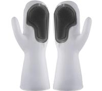 3 Paires Moufles de Vaisselle en Silicone Épais Antidérapants | Brosse Liquide Vaisselle, Nettoyage la Cuisine, Confort Réutilisable, Protection des Mains, Usage Couleur Aléatoire