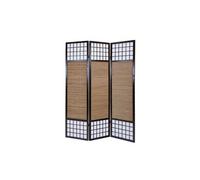 Homestyle4u Paravent 3 panneaux en bambou multicolore 2 m de hauteur